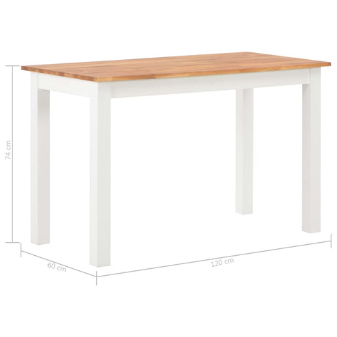 Maison Madeleine -  5 Piece Dining Set Solid Oak Wood